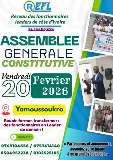 L’affiche officielle de l’assemblée générale constitutive