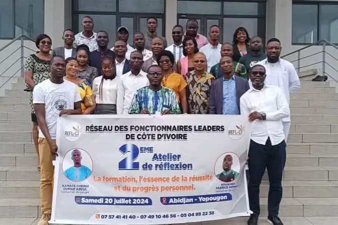 Photo de famille du 2e atelier de réflexion du réseau, le 20 juillet 2024 à Abidjan-Yopougon